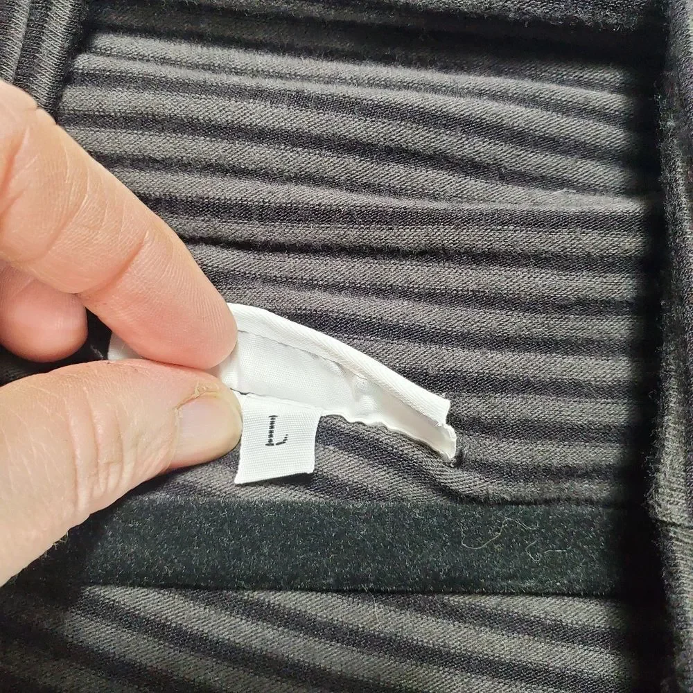 L Bryn Walker Knit Striped Shawl Collar Waterfall Cardigan Longline Lagenlook - Picture 5 of 13